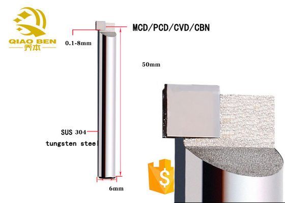 TUV Aluminum 6mm Shank 30000r/min MCD Face Milling Cutter
